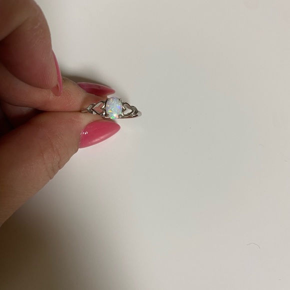 Opal hearts ring - Picture 2 of 2